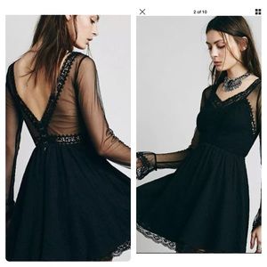 NEW Free People Victoria Long Sleeve Mini Dress 6